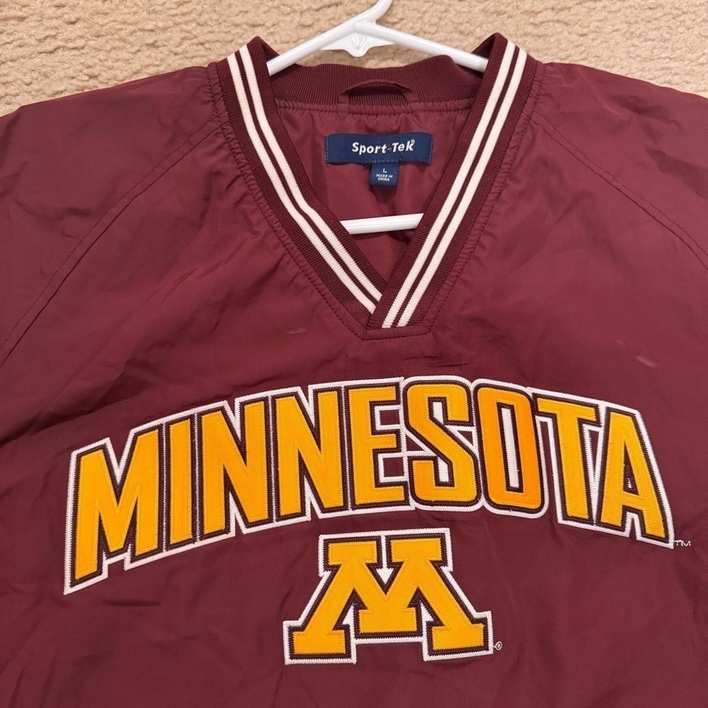 University of Minnesota Gophers Windbreaker Jacket Pullover College Sports Sz L - Picture 3 of 6